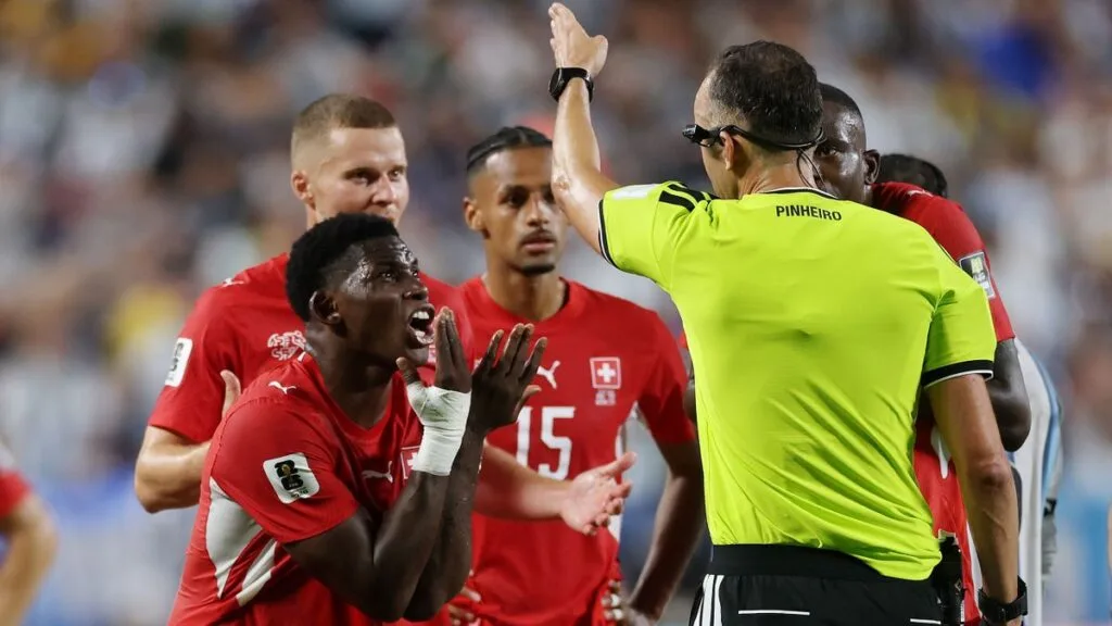 2026 WC: Embolo sent off as result of mistaken identity rule