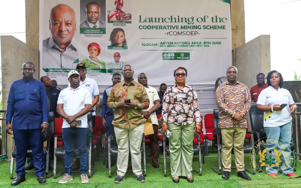 Lands Minister Armah-Kofi Buah launches Responsible Cooperative Mining initiative for Akyem Kotoku in Eastern Region