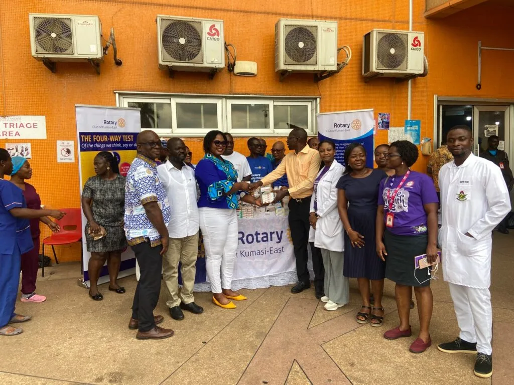 Rotary Club of Kumasi East supplies Psychiatric medication to KATH to improve mental health service