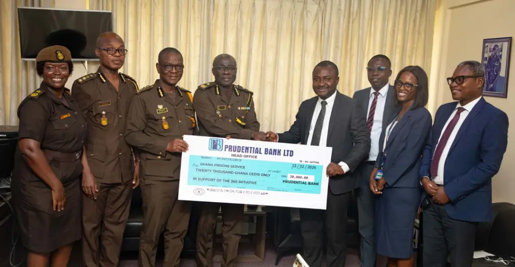 Prudential Bank donates to support Ghana Prisons Service’s Think Prisons 360 Initiative