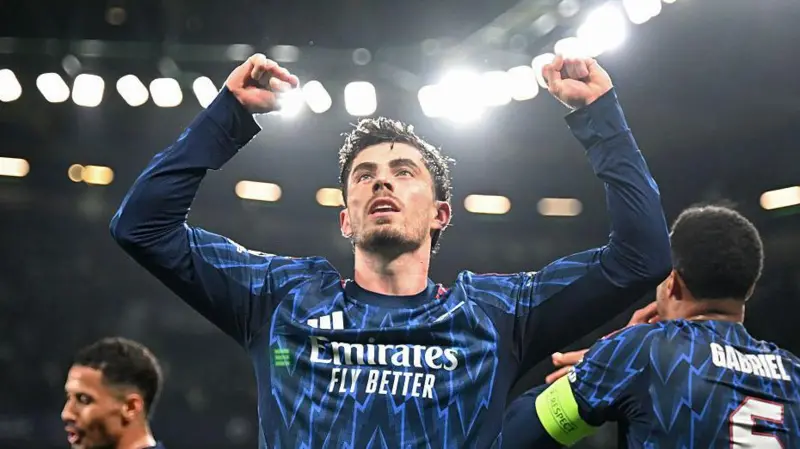 Havertz’s late strike hands Arsenal narrow first-leg advantage over Sporting