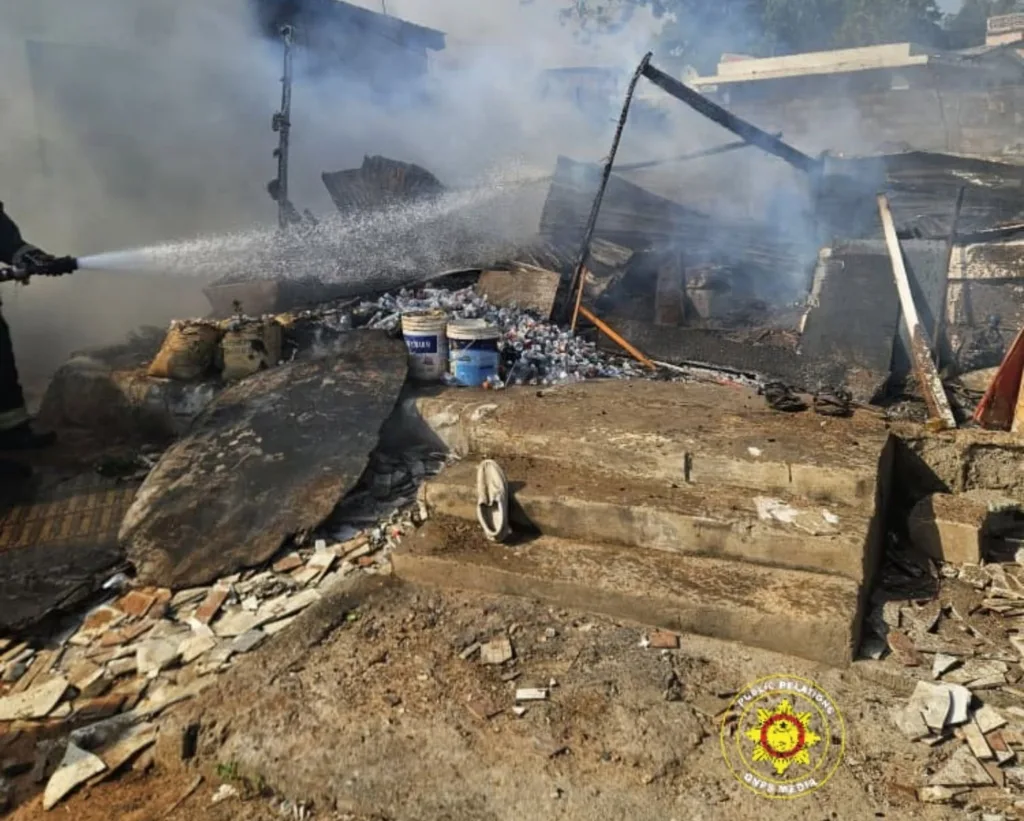 Fire destroys wooden structure at Abeka Total