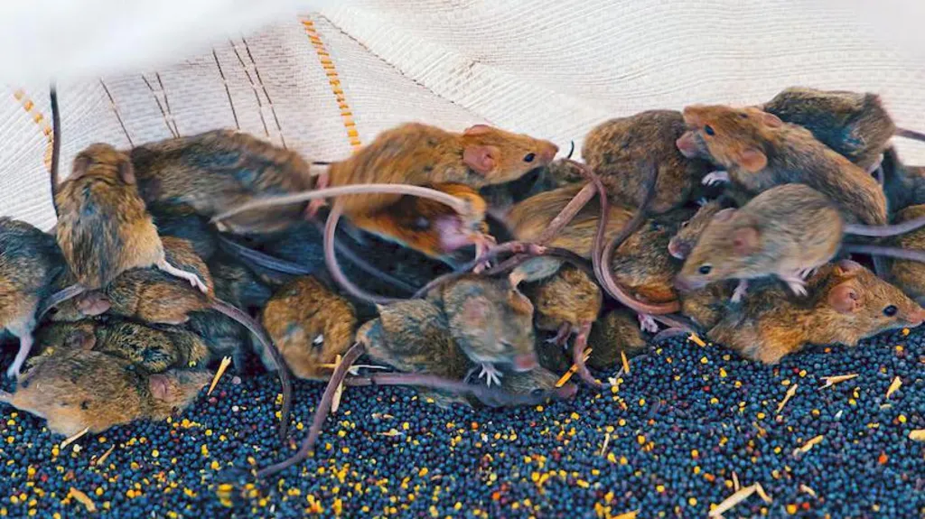 ‘It’s like a decaying body’: Australian farmers battle mouse plague