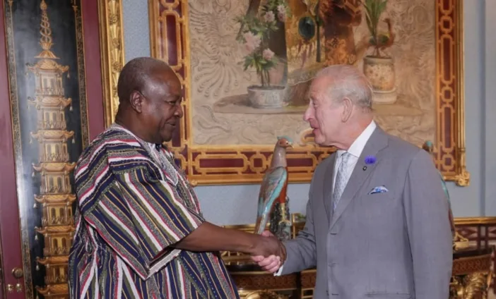 Mahama pays courtesy call on King Charles III