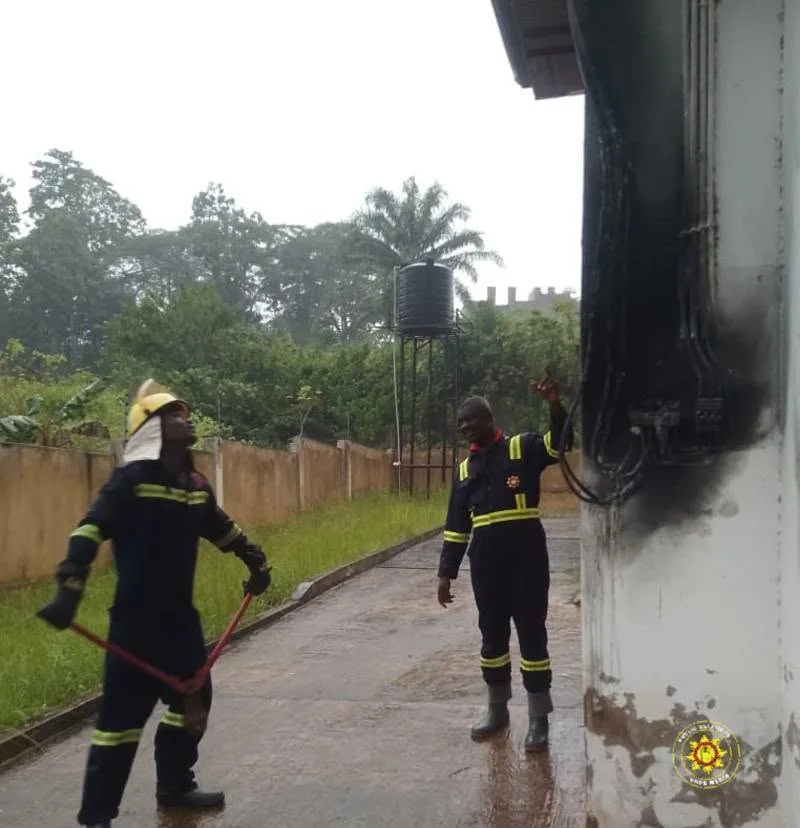 Fire guts newly constructed Asankrangwa court building
