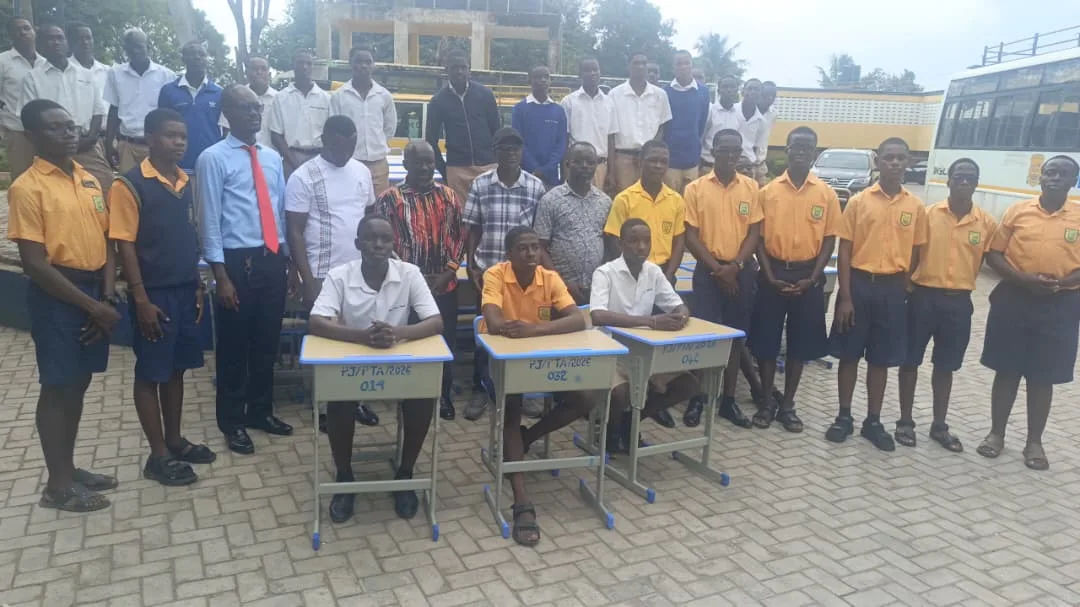 Eastern Region: PTA donates 300 mono desks to Pope John SHS to improve teaching and learning