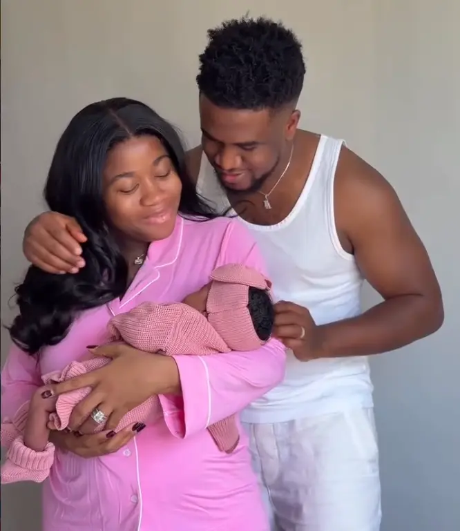 Veekee James, husband welcome baby girl [Video]