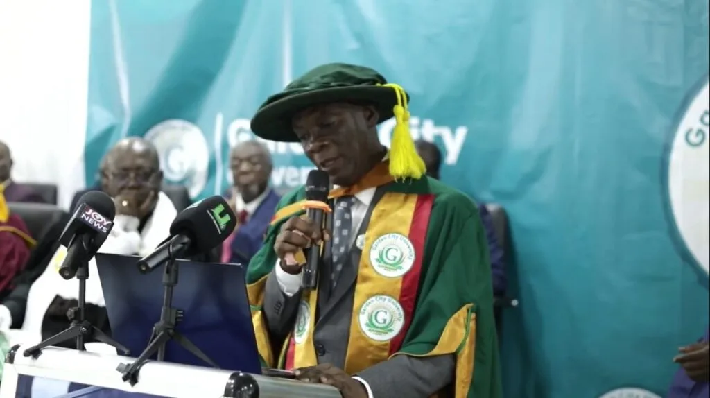 Okyenhene urges universities to train innovators and job creators at Garden City University investiture