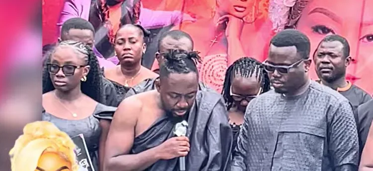Praye Tietia pays emotional tribute to late wife Beverly Afaglo