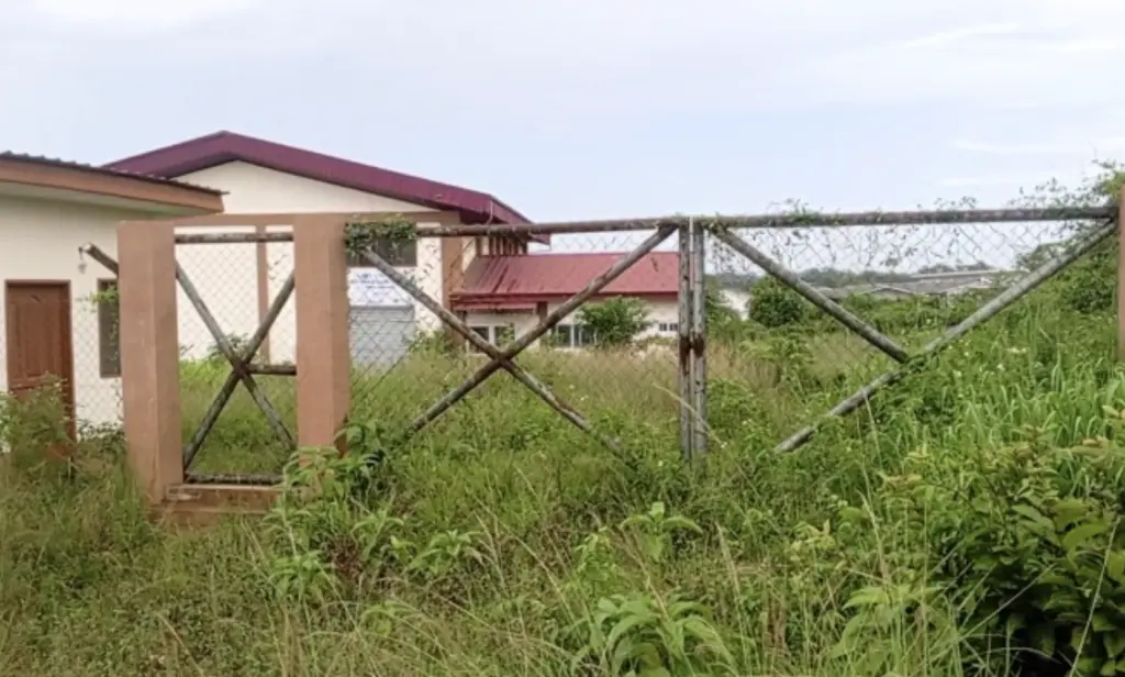 Weeds overtake idle government-funded cassava processing facility in Assin South amid concerns over stalled 1D1F project