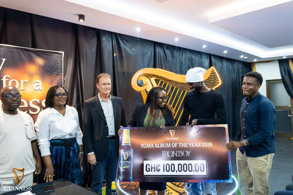 Guinness Ghana celebrates ‘Artiste of the Year winner with GH₵100,000 support towards his next creative project