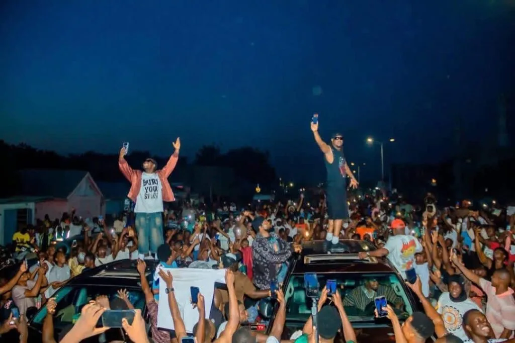 Fancy Gadam, Rudeboy draw massive crowd at Tamale concert