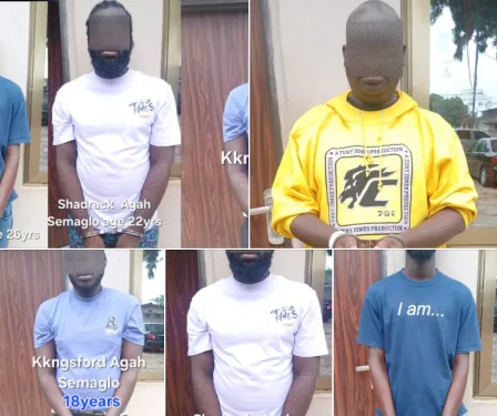 Five suspected armed robbers, landguards arrested at Sapeiman
