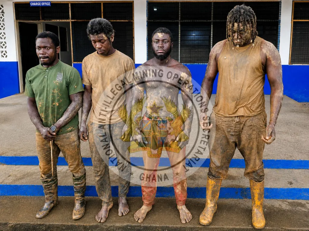 NAIMOS arrests 4 armed suspects along Ankobra River