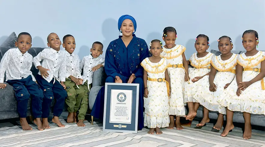 World’s first surviving nonuplets getting ready to start school as they celebrate 5th birthday