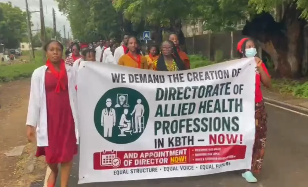 Korle Bu Allied Health staff demand creation of directorate and reinstatement of department head