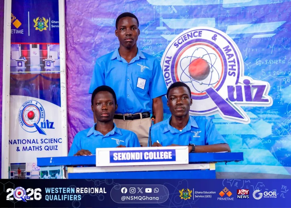 Sekondi College beats Bompeh SHTS and Annor Adjaye SHS to qualify for 2026 NSMQ Championship