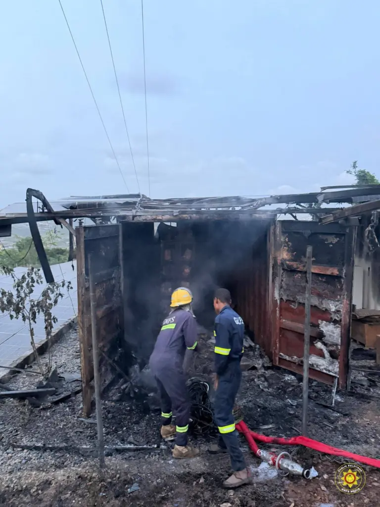 Lithium battery fire erupts at Brekuso Transmission Centre