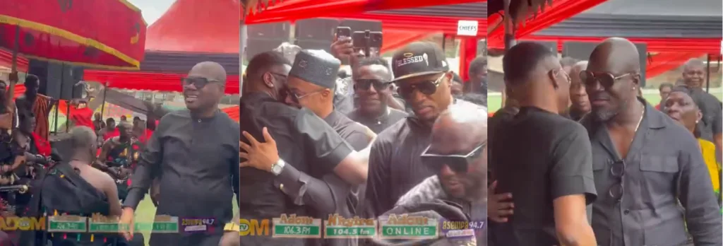 Nyantakyi, Ayew family grace Asamoah Gyan’s father’s one week celebration