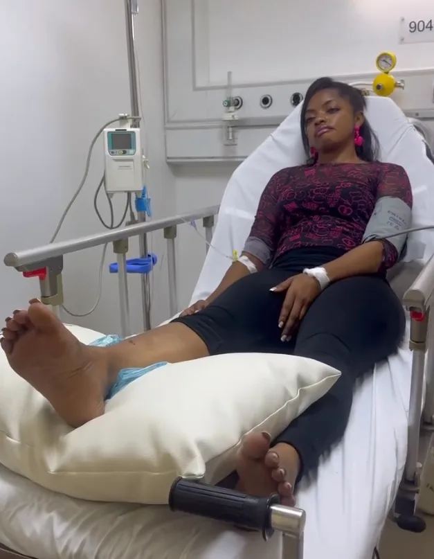 Actress Omeche Oko involved in accident while filming movie scene [Video]