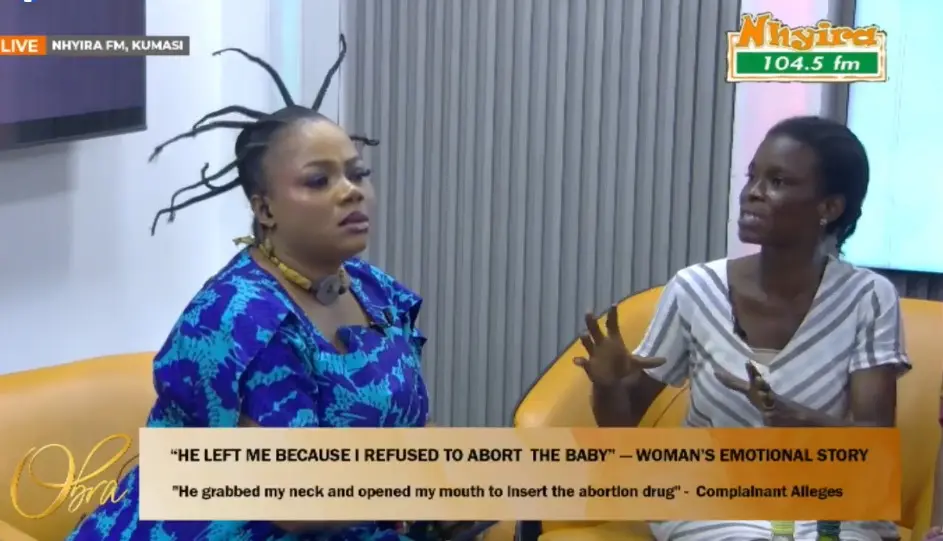 Obra Show: Woman accuses husband of choosing another woman after failing to terminate pregnancy