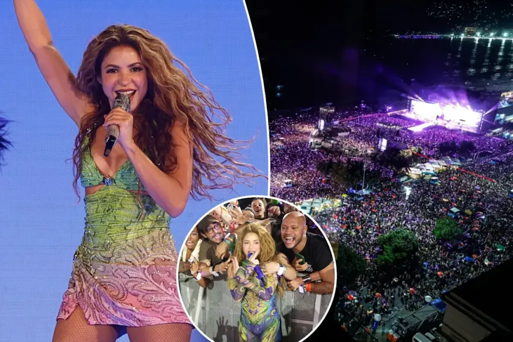 Shakira thrills a crowd of 2 million with free concert on Brazil’s Copacabana beach
