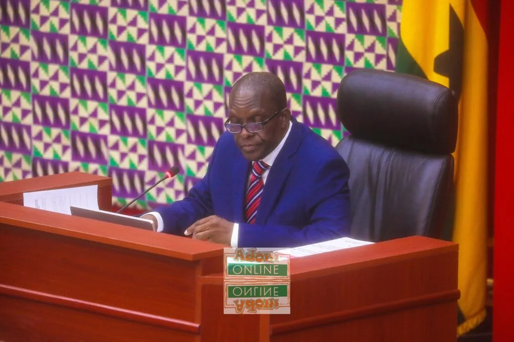 Speaker Bagbin urges calm amidst detention of Asante Akyem North MP