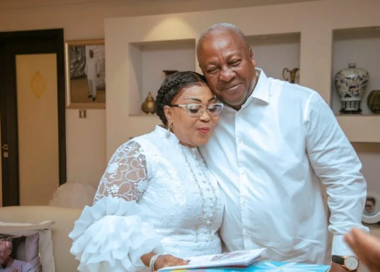 Mahama celebrates 34 years of marriage with Lordina