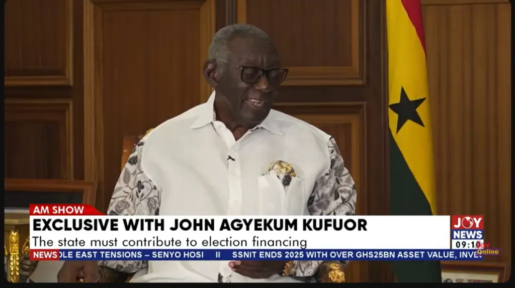 Kufuor calls for stronger separation of powers, greater parliamentary control over national budget