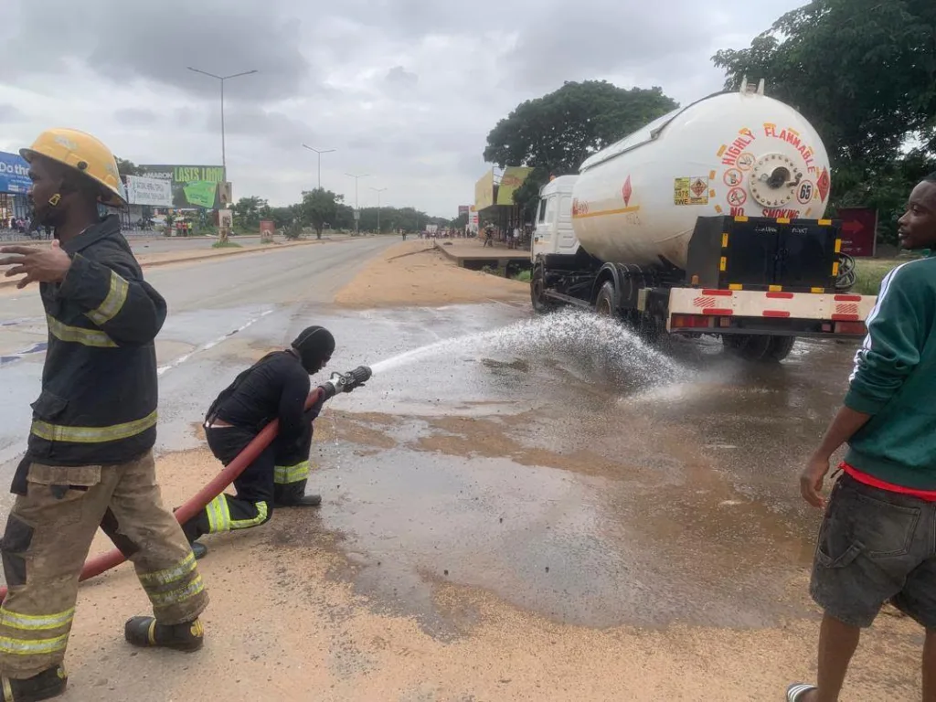 Fuel tanker catches fire at filling station in Tema Community 7