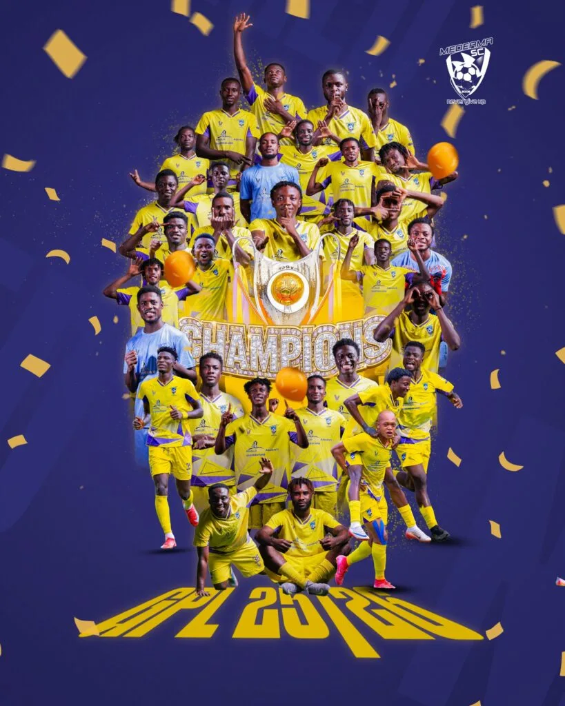 Medeama SC clinch 2025/26 Ghana Premier League title with a game to spare