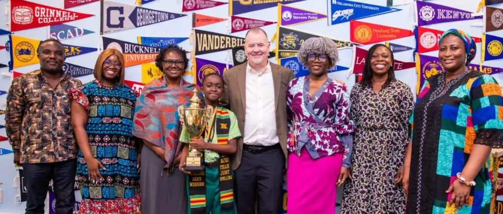 National Spelling Bee champion Eugene Osei visits US Embassy ahead of Scripps competition in the US