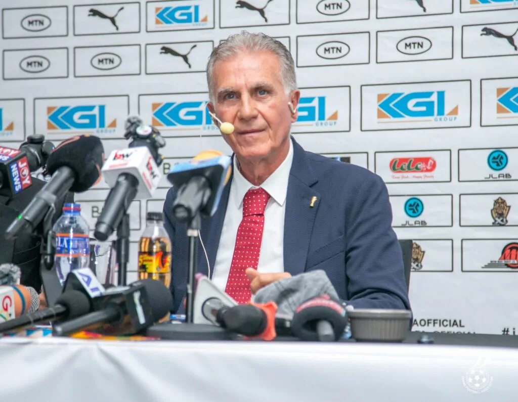 Carlos Queiroz embraces pressure ahead of Ghana’s 2026 World Cup campaign