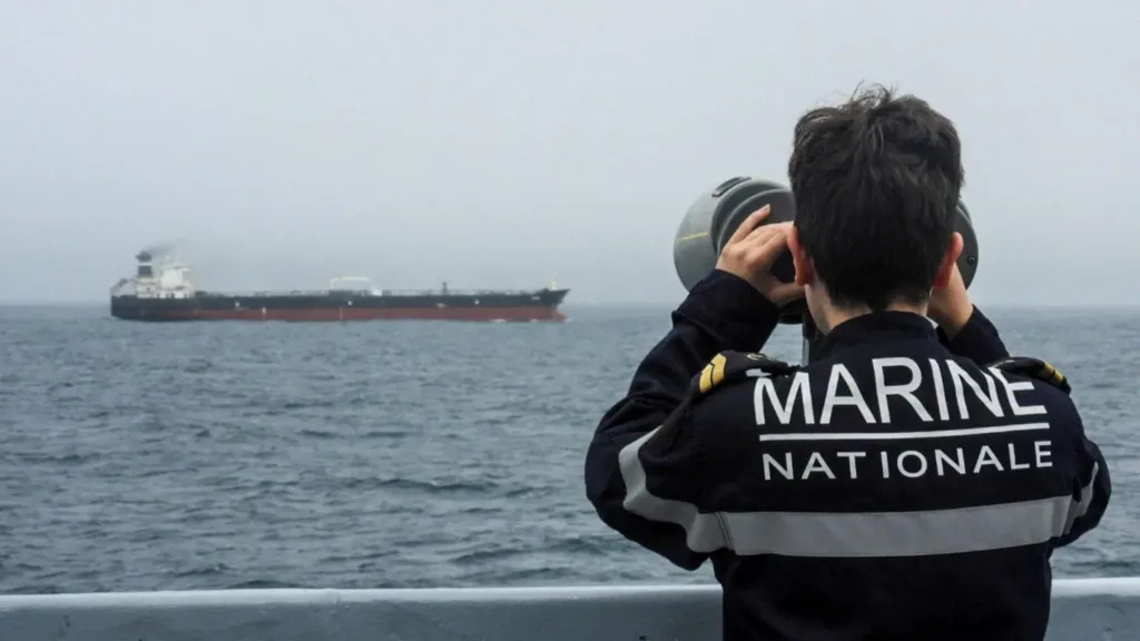 France seized sanctioned Russian oil tanker with UK help, Macron says