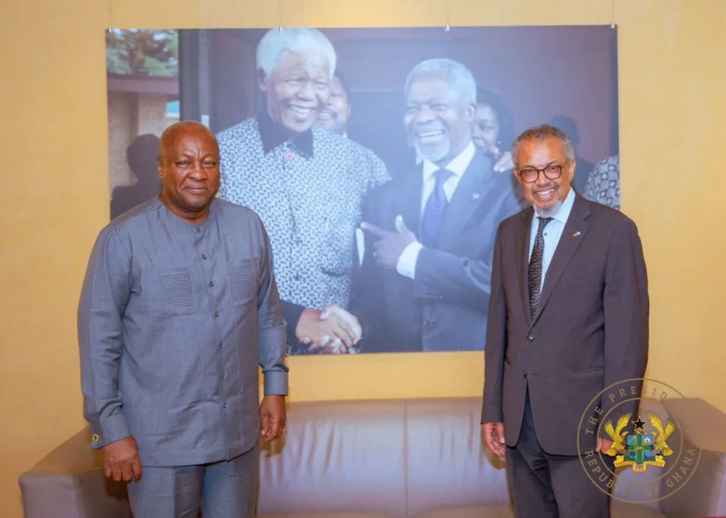 Mahama touts Ghana’s free primary healthcare programme at World Health Assembly