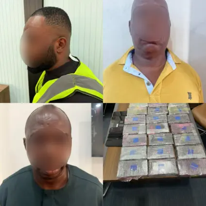 Three arrested as Police retrieve cash and suspected cocaine in Accra