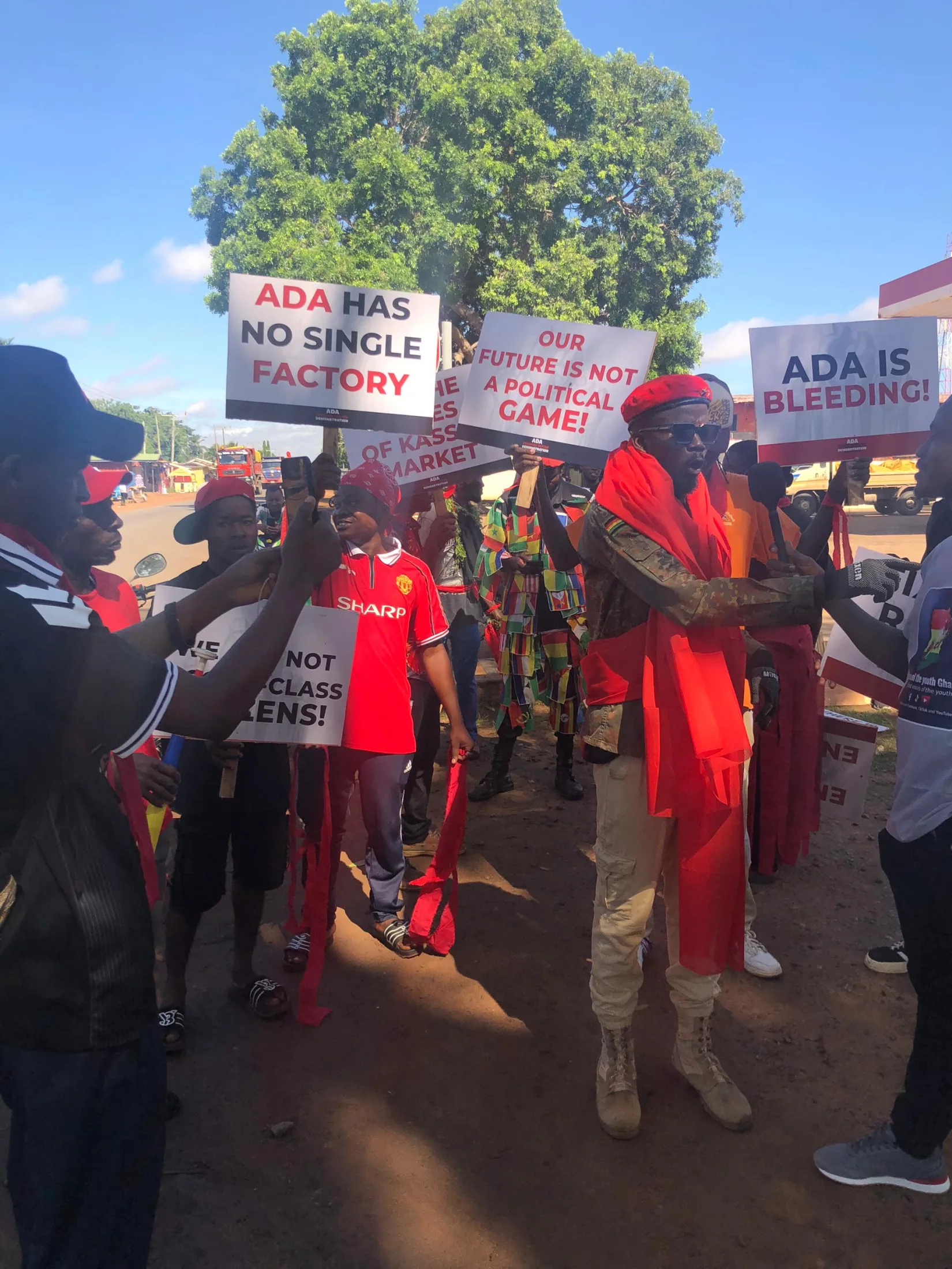 Coastal erosion, bad roads push Ada youth to stage protest, petition Mahama