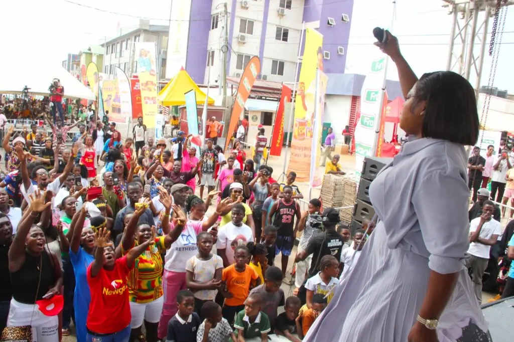 Joyce Blessing thrills fans at 2026 Adom TV’s Fufuo party [Video+Photos]