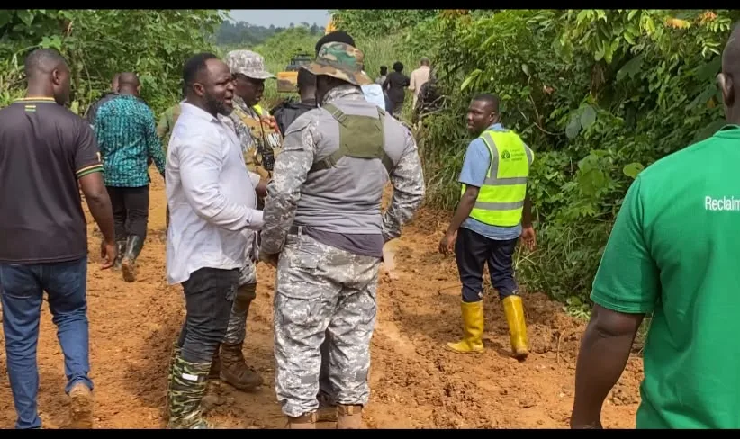 National Security cracks down on illegal mining in Juaben Municipality, orders land reclamation within one month