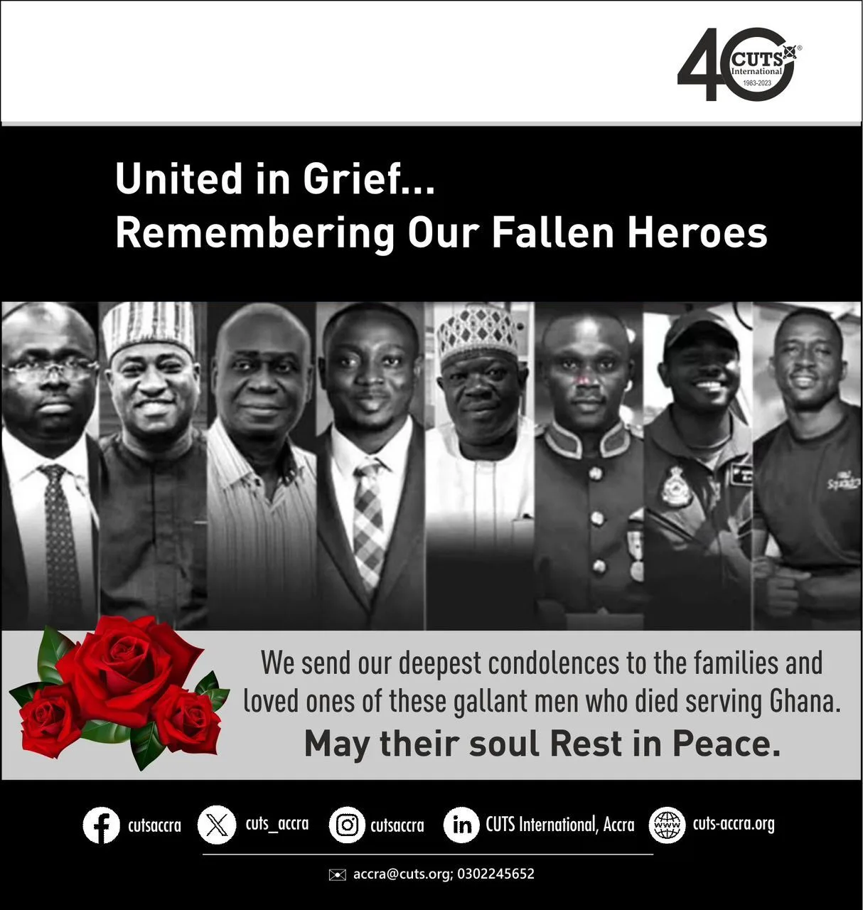 Ghana to mark helicopter crash anniversary with memorial service, blood drive