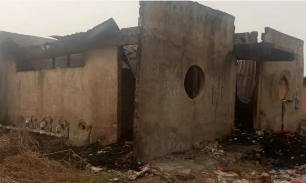Constituency toilet project in Dambai destroyed by fire