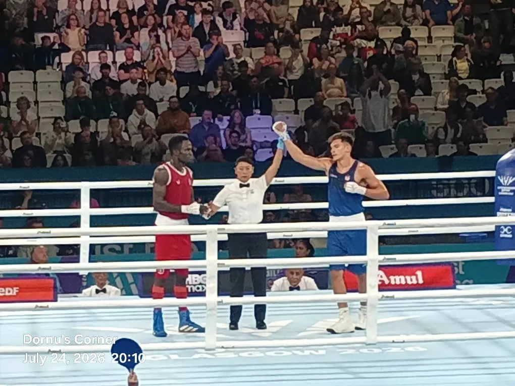 Glasgow 2026: Ghanaian boxer Abdul Wahid Omar eliminated after unanimous points defeat to Patris Mughalzai