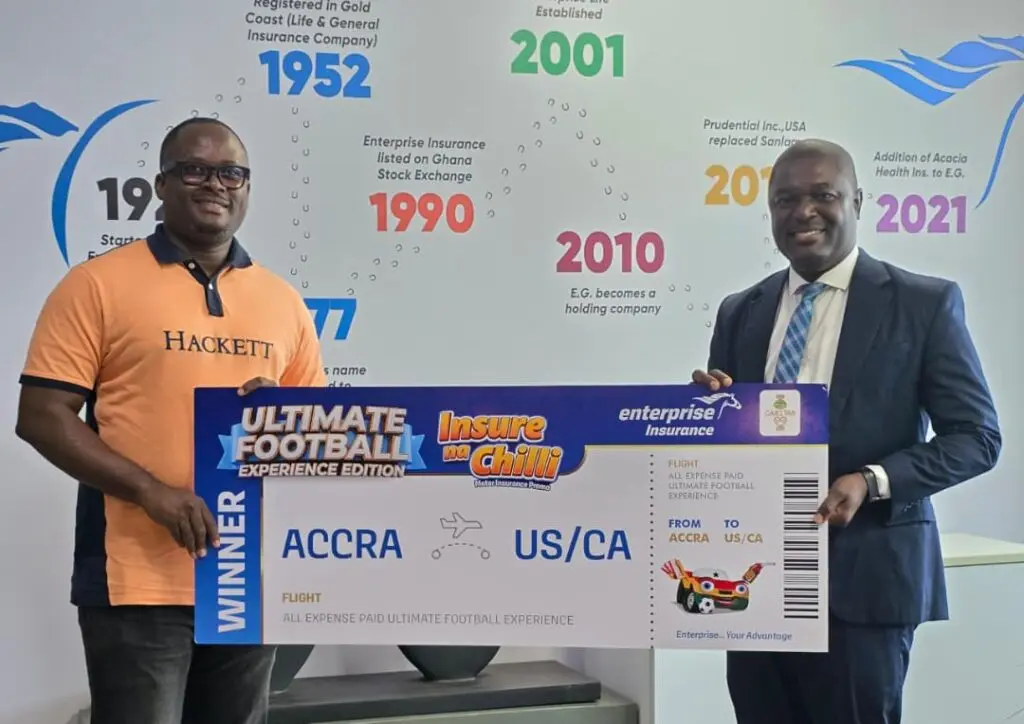 Enterprise Insurance crowns first “Insure Na Chilli” winner: Jonathan Syme set for ultimate football experience