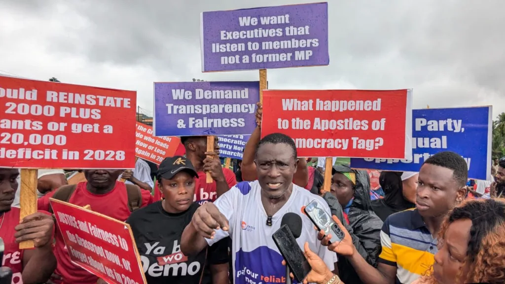 Protest erupts in Tarkwa-Nsuaem over alleged manipulation of NPP elections