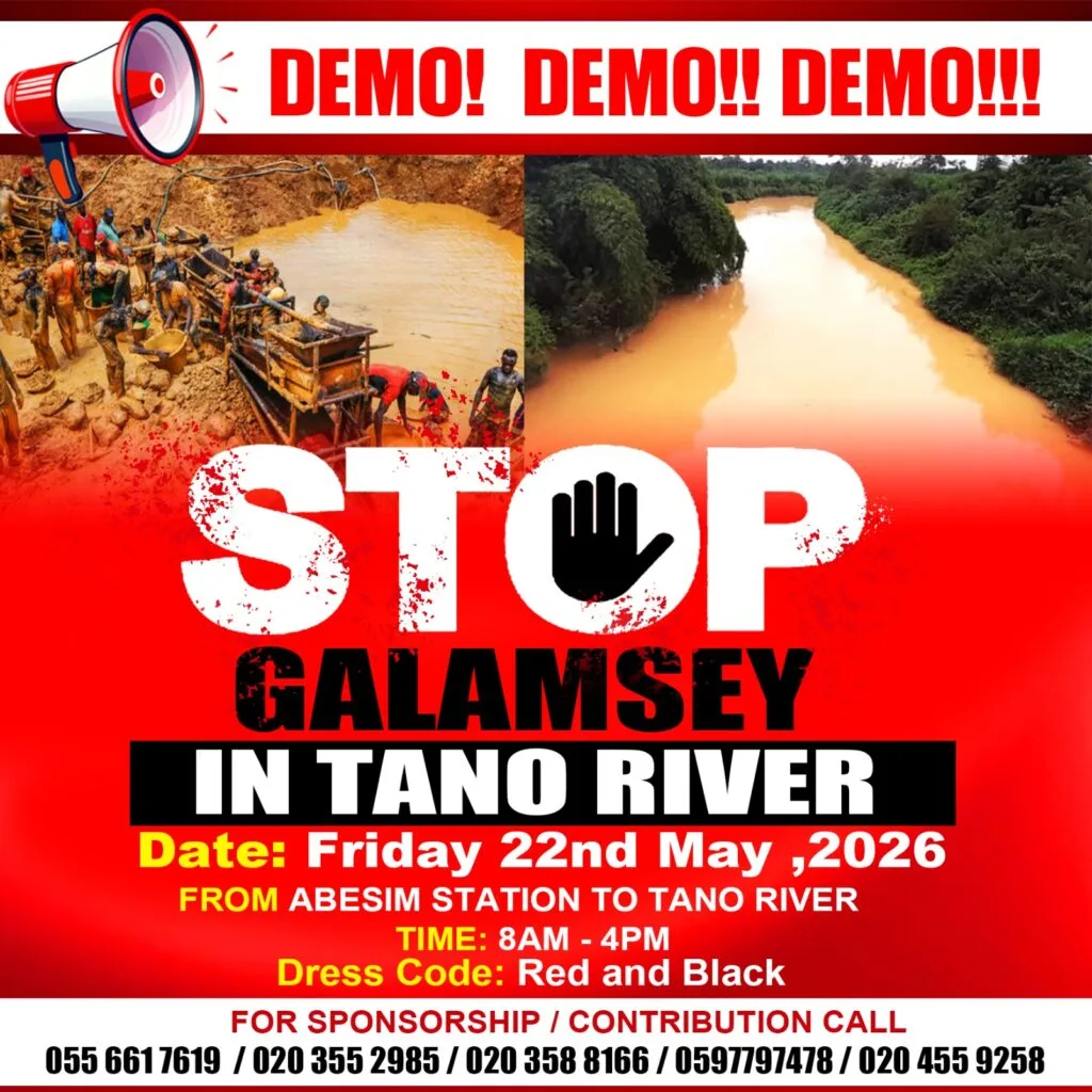 Abesim youth to demonstrate against galamsey activities in Tano River