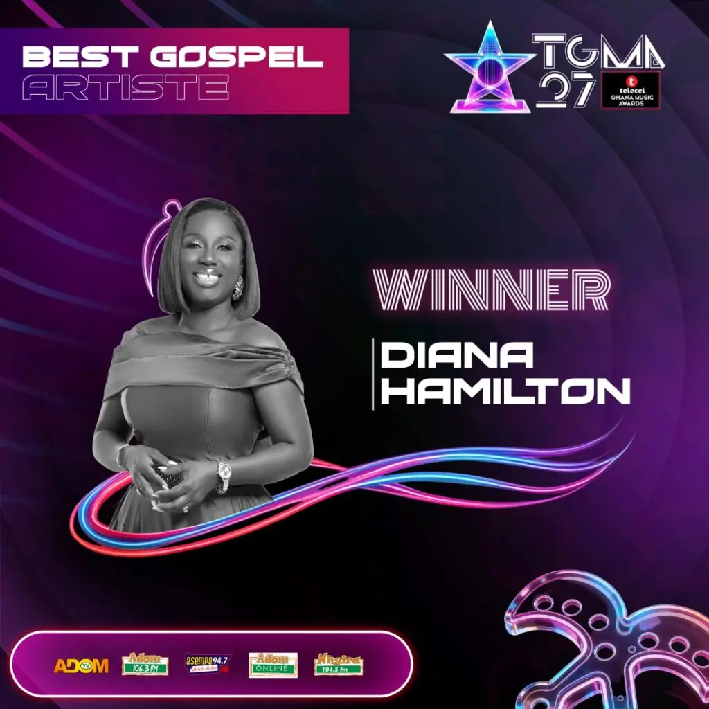 TGMA 27: Diana Hamilton crowned Best Gospel Artiste