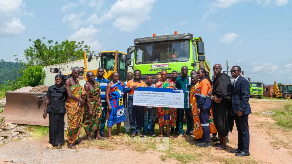 Asanko Gold supports road rehabilitation to ease transport challenges in Amansie West