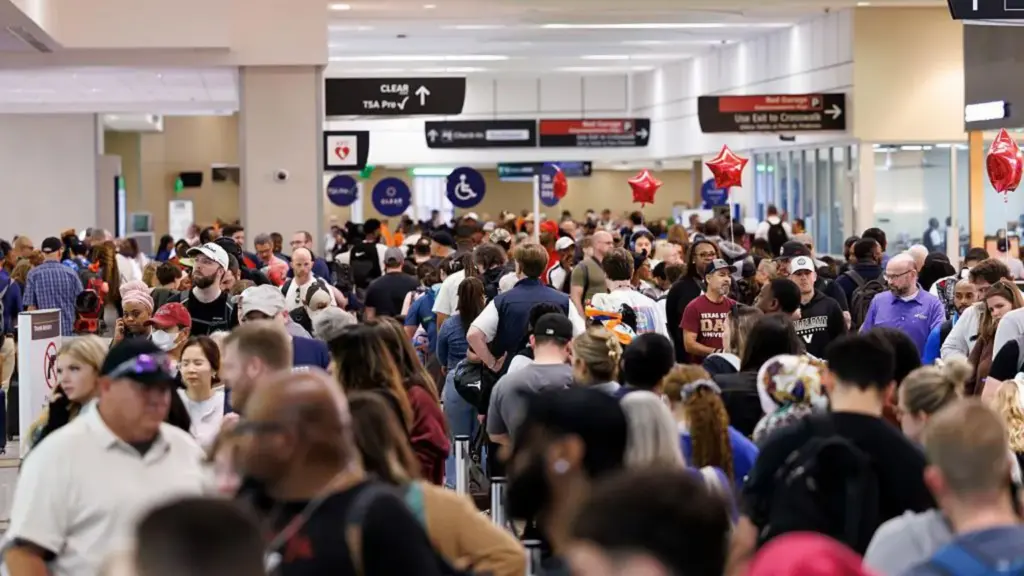 Houston airport wait times reach over four hours amid US travel chaos