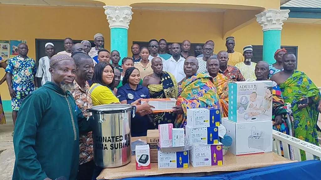 UMA donates medical equipment to Amomaso CHPS compound to end high-risk referrals