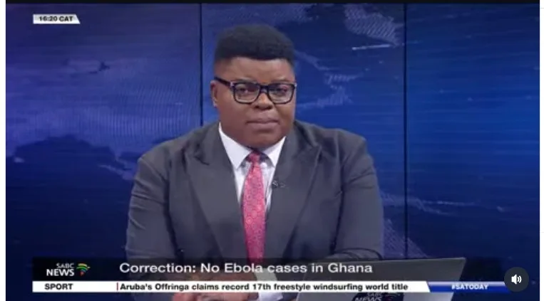 SABC apologises after falsely linking Ghana to Ebola outbreak